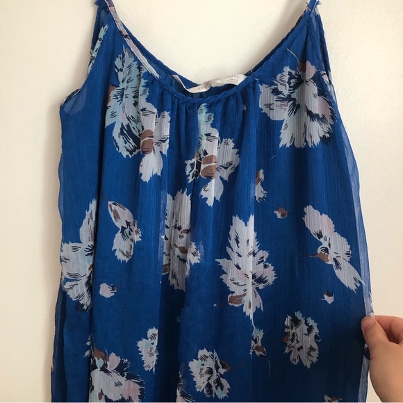 Zara Flowy Blue Maxi Dress - Picture 8 of 9